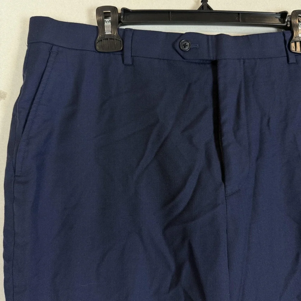 Joseph Abboud Dress Pants Mens 38 Blue JOE Custom Express Wool Formal